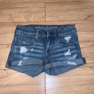 denim shorts